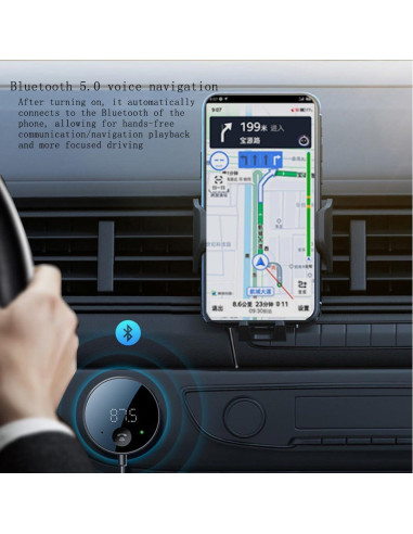 Transmisor FM Bluetooth Eppfun para Coche 5.0 AUX 3.5mm