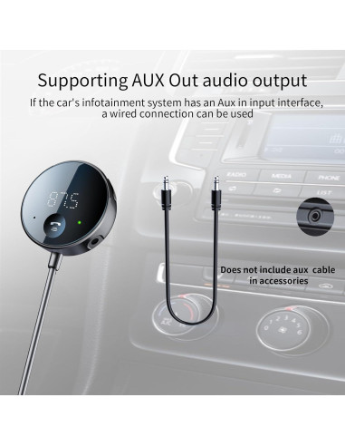 Transmisor FM Bluetooth Eppfun para Coche 5.0 AUX 3.5mm