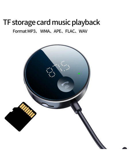 Transmisor FM Bluetooth Eppfun para Coche 5.0 AUX 3.5mm