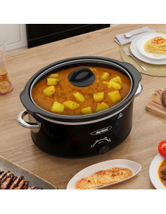 Olla de Cocción Lenta SUNVIVIPRO 4QT Cerámica Negra 2