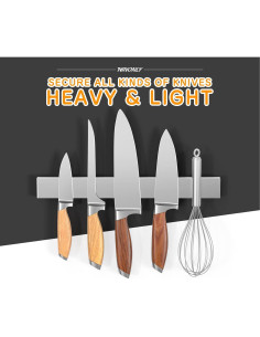 Soporte Magnético para Cuchillos Ninonly 30 cm Acero Inoxidable 2