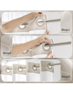 Cortina de Ducha Texturizada Lino River Dream 180x188 cm 2