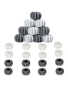 16 Bolas de Secado Reutilizables KKpxafl 6.1 cm 8 Blancas 8 Grises