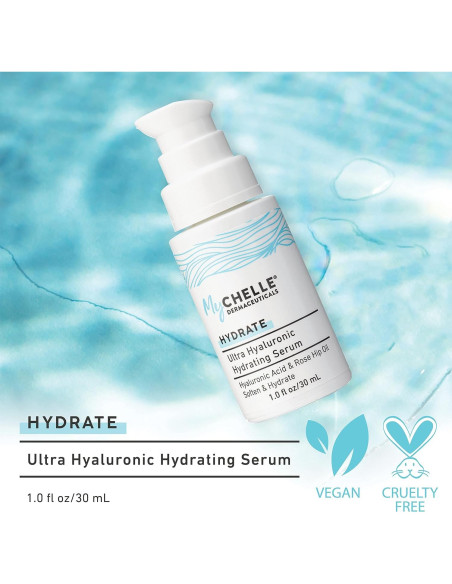 Suero Hidratante Ultra Hialurónico MyCHELLE 29.57 ml Piel Seca
