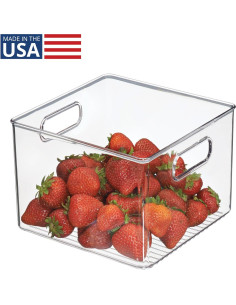 Contenedor de Almacenamiento iDesign 20.32x20.32x15.24 cm - Transparente 2