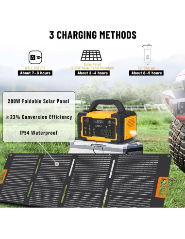 Generador Solar 600W VIDA INNOVADORA con Panel Solar 200W