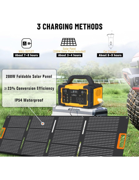 Generador Solar 600W VIDA INNOVADORA con Panel Solar 200W