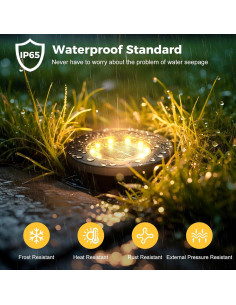 Luces Solares Brightown 12 Paquetes LED Empotradas Jardín 2