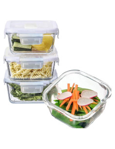 Contenedores de Almacenamiento de Comida de Vidrio 400ml R.repad yay