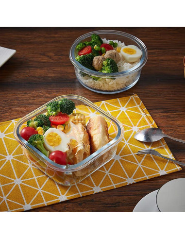 Contenedores de Almacenamiento de Comida de Vidrio 400ml R.repad yay