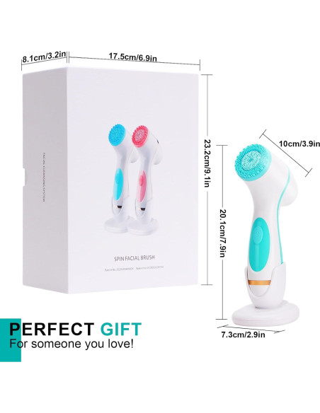 Cepillo Facial Eléctrico DotPet WL-8299, 3 en 1 Impermeable