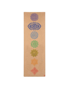 Alfombrilla de Yoga de Corcho Shakti Warrior Chakra 182x61cm