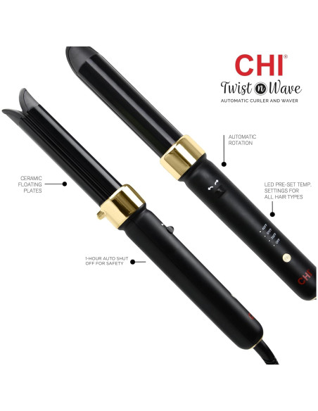 Rizador Automático CHI Twist-N-Wave Cerámica 2.54 cm