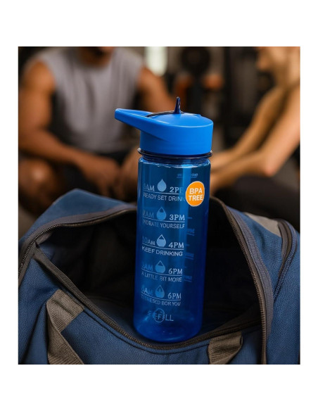 Paquete de 3 Botellas de Agua Deportivas Genérico 710ml BPA Free