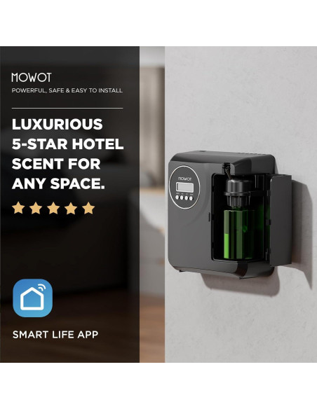 Difusor de Aceite Esencial MOWOT 200ml Bluetooth Sin Agua