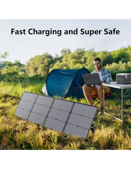 Panel Solar Portátil MHPOWOS 220W Plegable Impermeable IP67