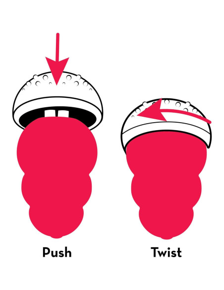 KONG Clásico Juguete Rellenable Mediano + Golosinas Mantequilla