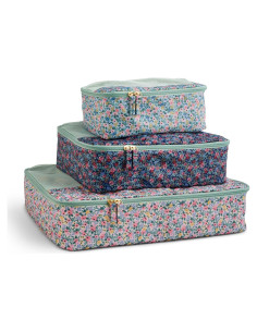 Conjunto de Cubos de Empaque Rifle Paper Co. Rosa 3 Piezas