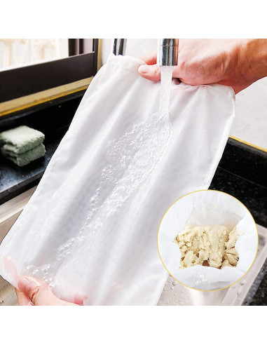 Paquete de 6 Coladores de Malla Fina Haosens 200 Mallas