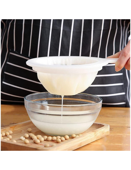 Paquete de 6 Coladores de Malla Fina Haosens 200 Mallas Paquete de 6 Coladores de Malla Fina Haosens 200 Mallas