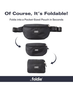 Riñonera Antirrobo RFID The Foldie Azul 4L Plegable y Ligera 2