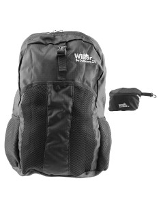 Mochila Plegable Ultraligera Wilcor 20L Negra para Viaje