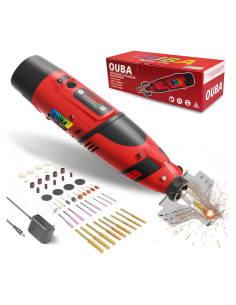 Afilador de Motosierra Inalámbrico OUBA 12V con 54 Accesorios