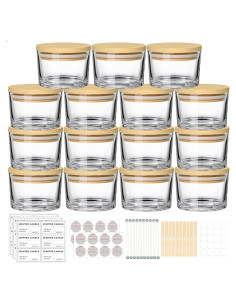 Frascos de vidrio para velas SUPMIND 4oz - Paquete de 15