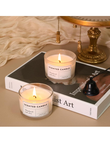 Frascos de vidrio para velas SUPMIND 4oz - Paquete de 15