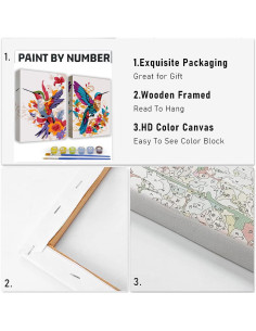 Kit de Pintura por Números KYOQFVN - 2 Lienzos 20x30 cm 2