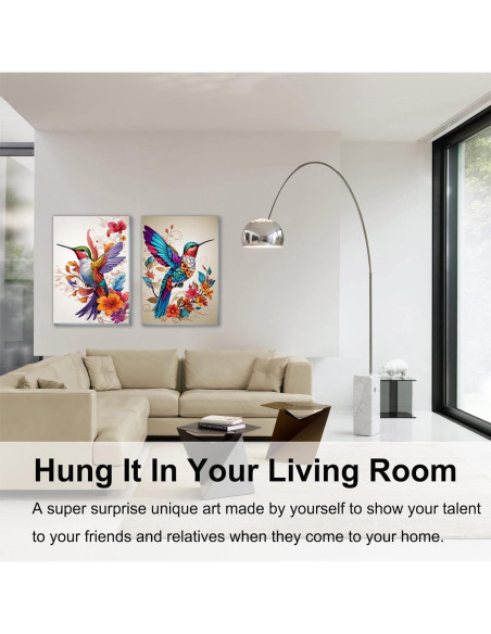 Kit de Pintura por Números KYOQFVN - 2 Lienzos 20x30 cm