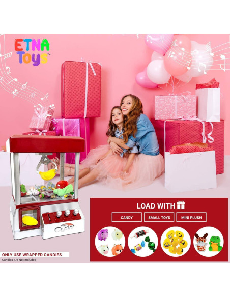 Máquina de Garras Electrónica Etna 4093 con Sonido y 30 Fichas