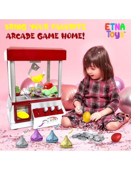 Máquina de Garras Electrónica Etna 4093 con Sonido y 30 Fichas