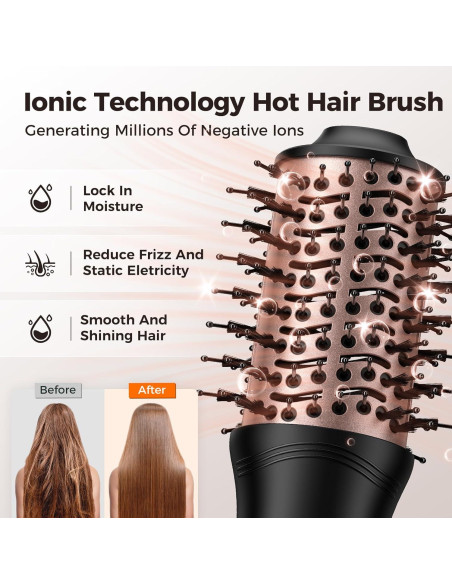 Cepillo Secador de Cabello Slopehill CS-1012 1000W Doble Voltaje