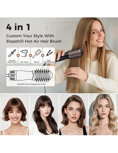 Cepillo Secador de Cabello Slopehill CS-1012 1000W Doble Voltaje