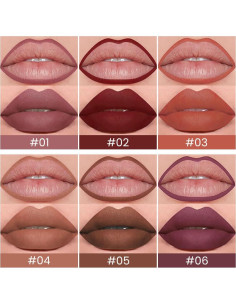 Set 6 Lápices Delineadores de Labios evpct - Mate y Cremoso 2