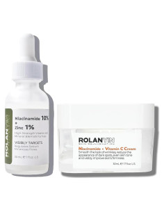 ROLANYIN Suero Niacinamida 10% + Zinc 1% y Crema Vitamina C