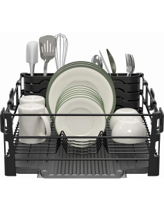 Estante para Secar Platos Simple Houseware con Bandeja Drenaje 2