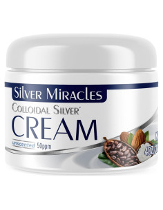 Crema de Plata Coloidal Milagros de Plata 113.4g - Hidratante Sin Fragancia
