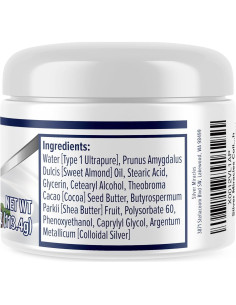 Crema de Plata Coloidal Milagros de Plata 113.4g - Hidratante Sin Fragancia 2