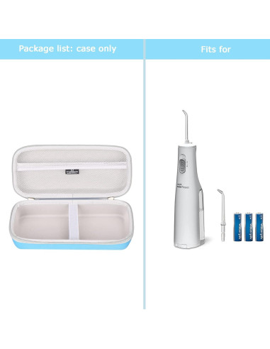 Funda Dura Waterpik WF-02 Azul - Protección EVA para Irrigador Dental