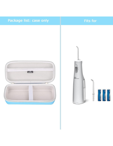 Funda Dura Waterpik WF-02 Azul - Protección EVA para Irrigador Dental Funda Dura Waterpik WF-02 Azul - Protección EVA para Irrigador Dental