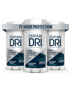 Antitranspirante Clínico Certain Dri 3x48.51g - 12% Cloruro Aluminio