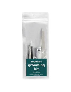 Kit de Aseo Básico 5 Piezas Amazon Basics - Cortauñas, Lima