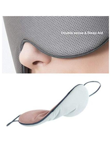 Máscara para dormir DMaos ajustable, seda fría y cálida
