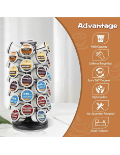 Soporte giratorio para 40 cápsulas K Familia Blacksmith 2