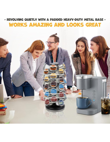 Soporte giratorio para 40 cápsulas K Familia Blacksmith