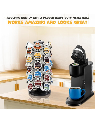 Soporte giratorio para 40 cápsulas K Familia Blacksmith