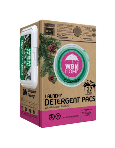 Bolsas de detergente hipoalergénicas WBM 32 unidades aroma a pino