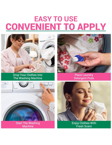 Bolsas de detergente hipoalergénicas WBM 32 unidades aroma a pino